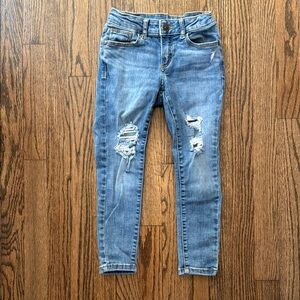 art class Blue Distressed Kids Jeans